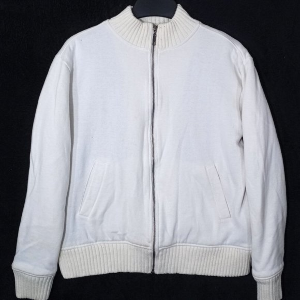 Foot Locker Fall‎ Jacket Vintage White Size Large  #029